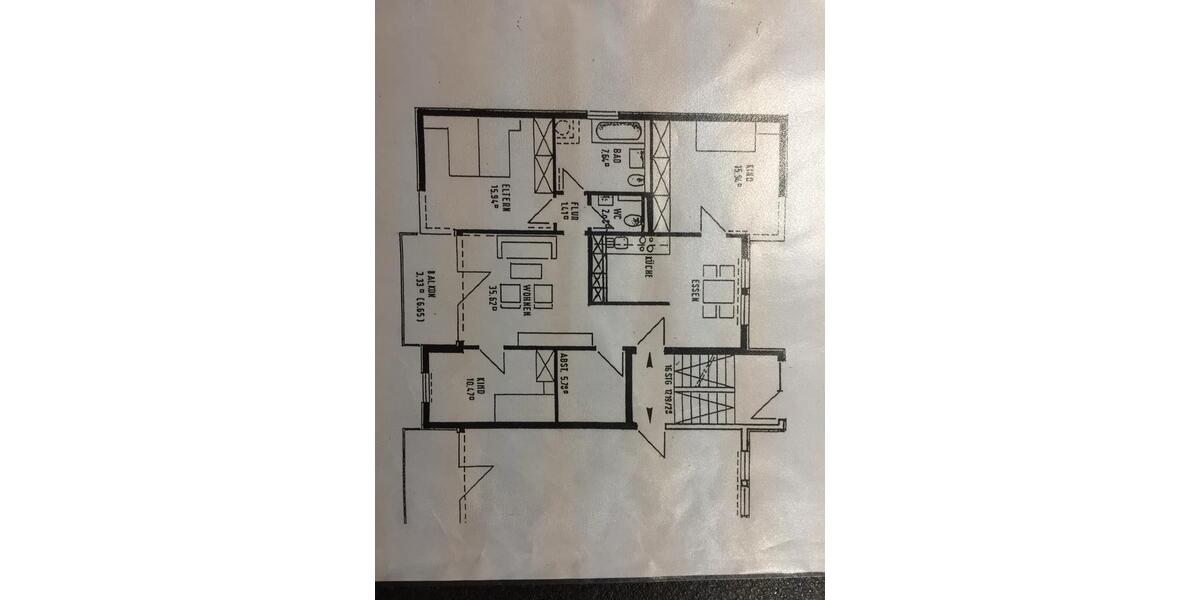 Hochparterre Kassel Bettenhausen - 4 Zimmer, 105 m&sup2;, 1.000&euro; | Angebot:24841844