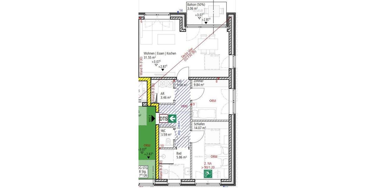 Etagenwohnung Vreden - 3 Zimmer, 78 m&sup2;, 975&euro; | Angebot:26152383
