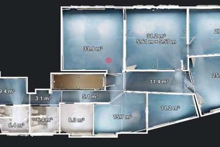 Büroeinheit mit 2 Büros - 31,20qm und 27,40qm - in Wuppertal Langerfeld zimmer