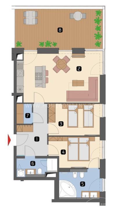 Möbliert Exclusives 3-Zimmer Apartment in Dresden-Altstadt Nähe Frauenkirche zimmer