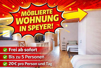 Wohnen auf Zeit Speyer - 3 Zimmer, 70 m&sup2;, 20&euro; | Angebot:25254421