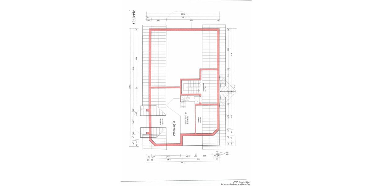 Dachgeschoßwohnung Memmingen - 2.5 Zimmer, 85 m&sup2;, 995&euro; | Angebot:25852501