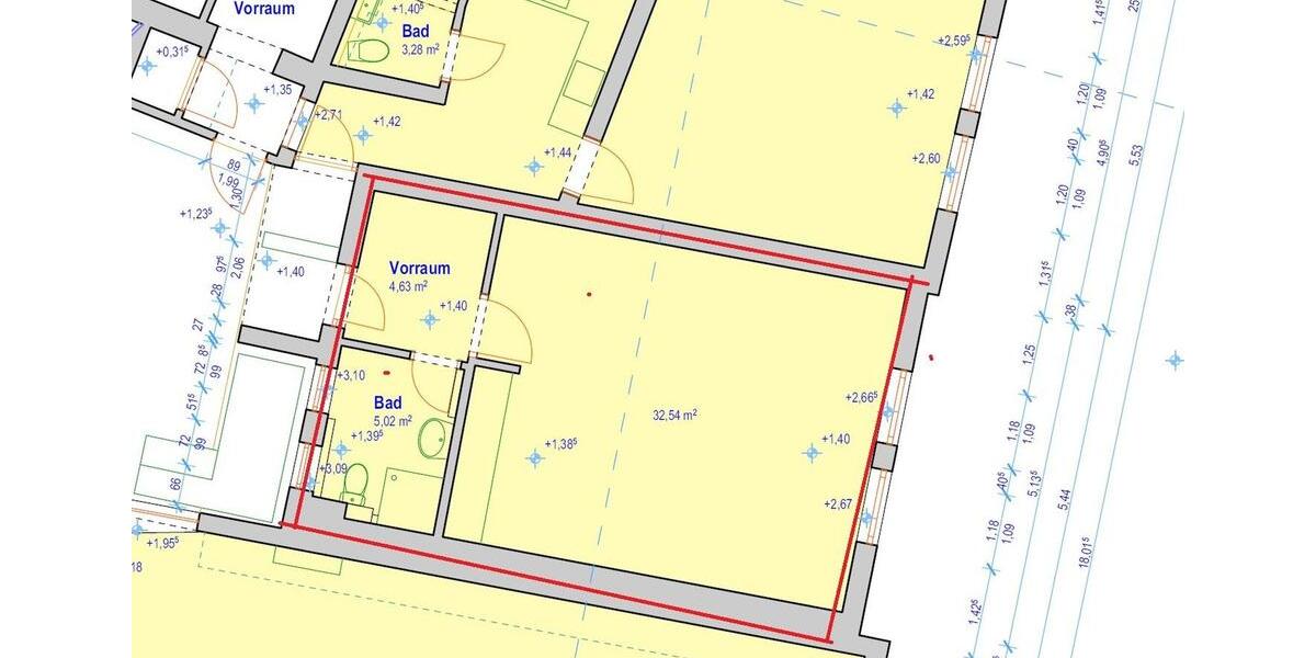 Etagenwohnung Bruchköbel - 2 Zimmer, 50 m&sup2;, 600&euro; | Angebot:26056016