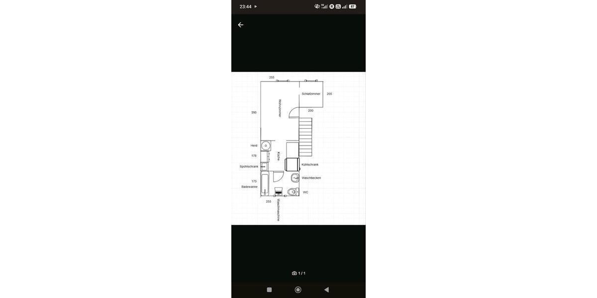 Etagenwohnung Münchberg - 1.5 Zimmer, 35 m&sup2;, 400&euro; | Angebot:26674761