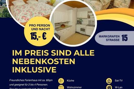 Haus Thierstein - 4 Zimmer, 60 m&sup2;, 15&euro; | Angebot:27611592