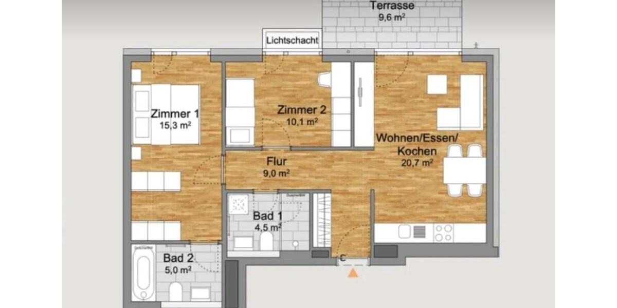 Erdgeschoßwohnung Berlin Mitte - 3 Zimmer, 75 m&sup2;, 1.700&euro; | Angebot:24662365
