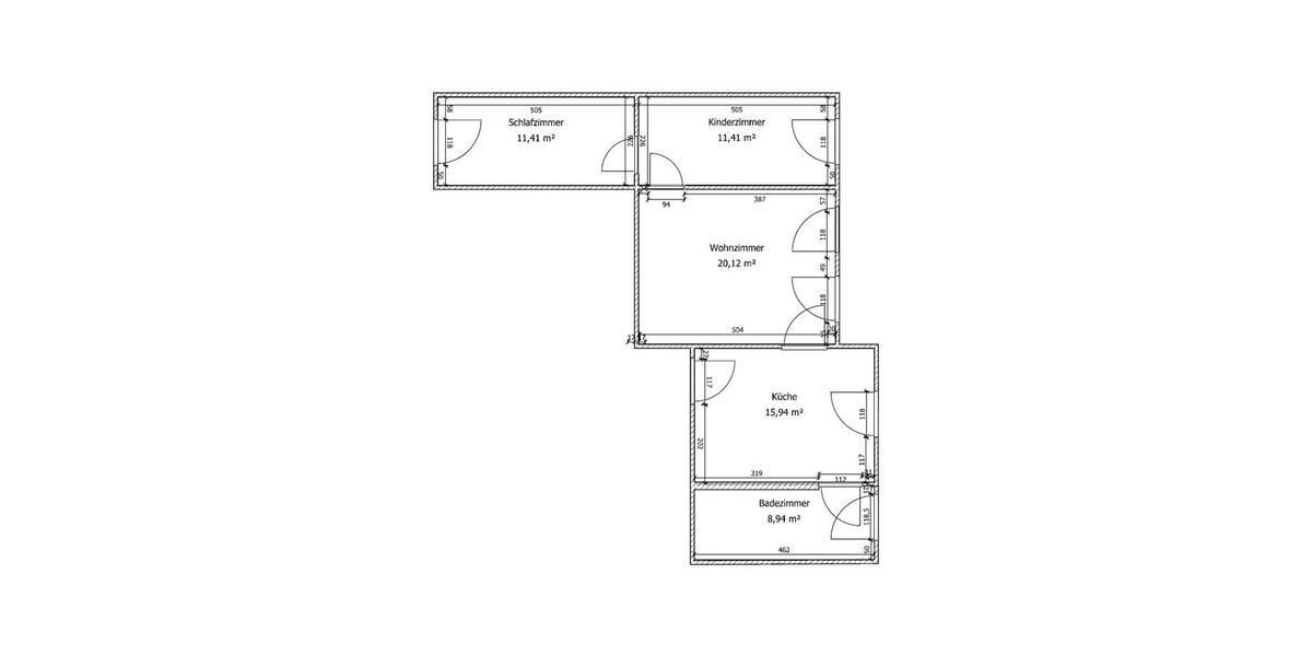 Erdgeschoßwohnung Güsten - 3 Zimmer, 67 m&sup2;, 450&euro; | Angebot:26416335