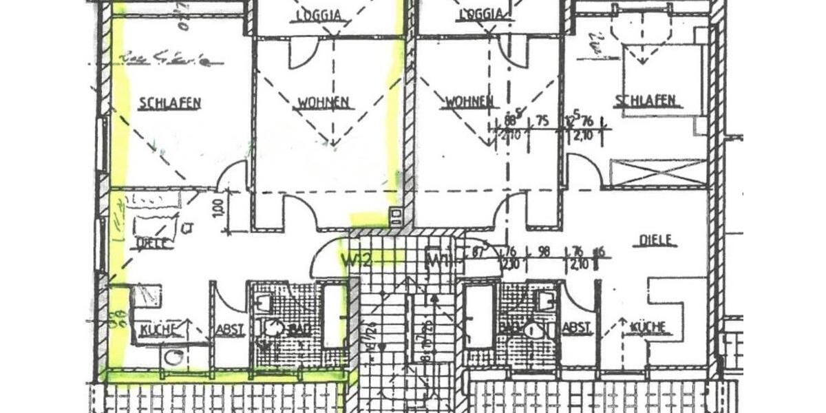 Dachgeschoßwohnung Stade Bützfleth - 2 Zimmer, 62 m&sup2;, 686&euro; | Angebot:24974323