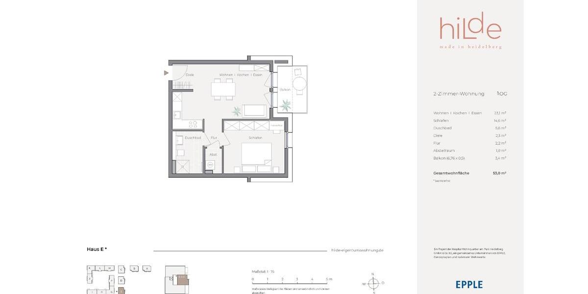 Helle Neubau-Wohnung in Heidelberg-Rohrbach 2 zimmer