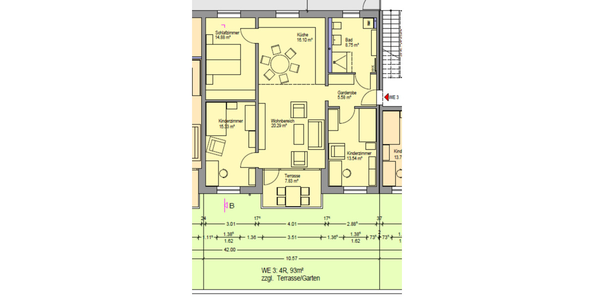 Erdgeschoßwohnung Zeulenroda-Triebes Triebes - 4 Zimmer, 98 m&sup2;, 935&euro; | Angebot:25131228