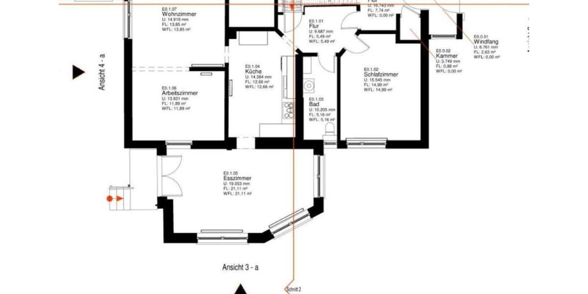 Erdgeschoßwohnung Bramsche - 3 Zimmer, 85 m&sup2;, 900&euro; | Angebot:26023676
