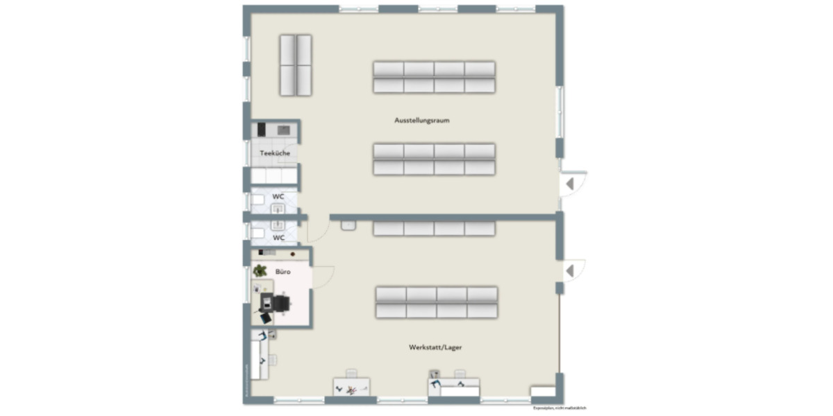 Provisionsfrei! Lagerhalle mit neuwertigen Ausstellungs- und Büro zimmer