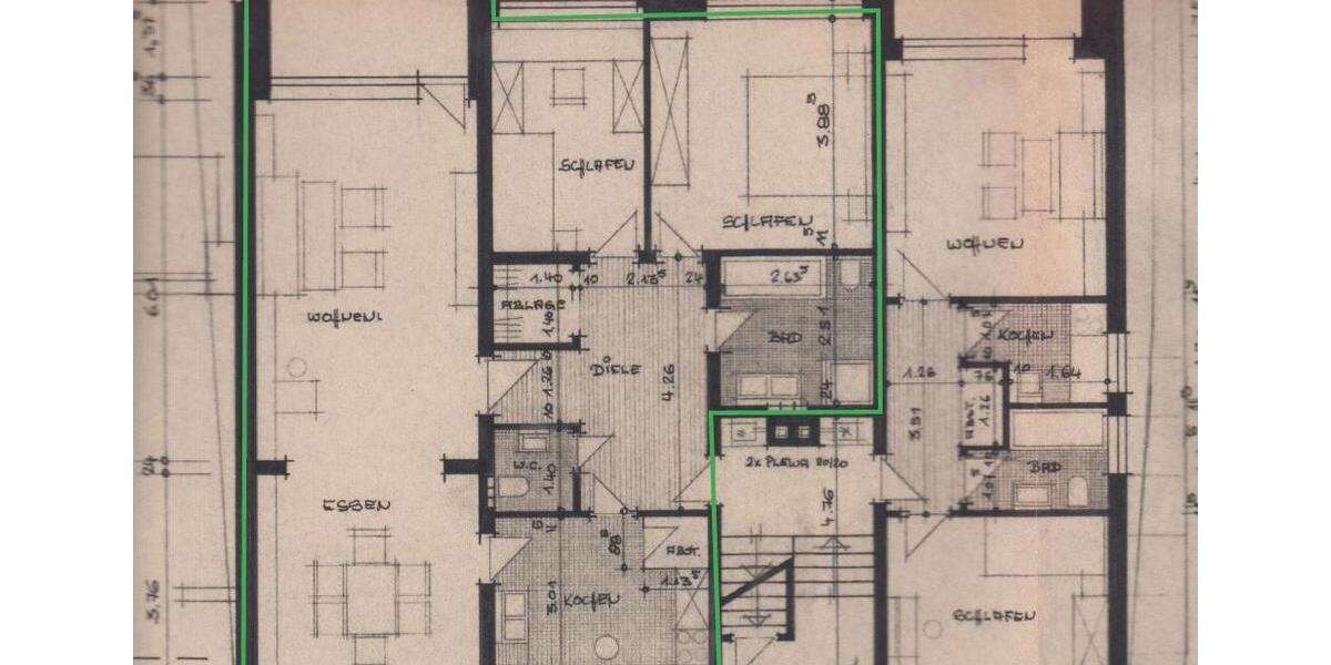 Etagenwohnung Steinfurt - 3.5 Zimmer, 97 m&sup2;, 1.050&euro; | Angebot:26336412