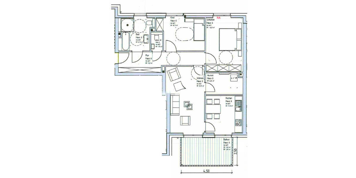 Etagenwohnung Emmerich am Rhein Emmerich - 3 Zimmer, 90 m&sup2;, 980&euro; | Angebot:26188043