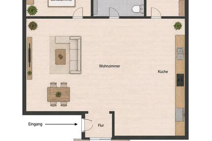 Wohnung Bremervörde - 2 Zimmer, 52 m&sup2;, 550&euro; | Angebot:26327342