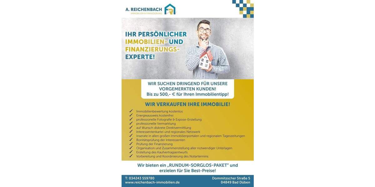 Bungalow Löbnitz - 4 Zimmer, 112 m&sup2;, 1.400&euro; | Angebot:25796562