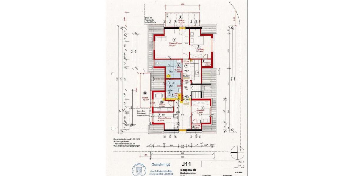 Etagenwohnung Wendlingen am Neckar - 2 Zimmer, 55 m&sup2;, 1.100&euro; | Angebot:25638396