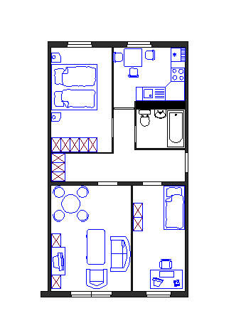 Etagenwohnung Schkeuditz - 3 Zimmer, 60 m&sup2;, 540&euro; | Angebot:20949991