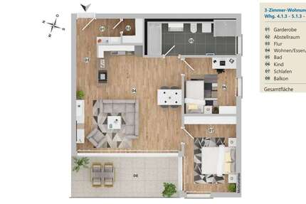 Wohnung zum Mieten in Langenargen 1.261 € 83.95 m² 3 zimmer