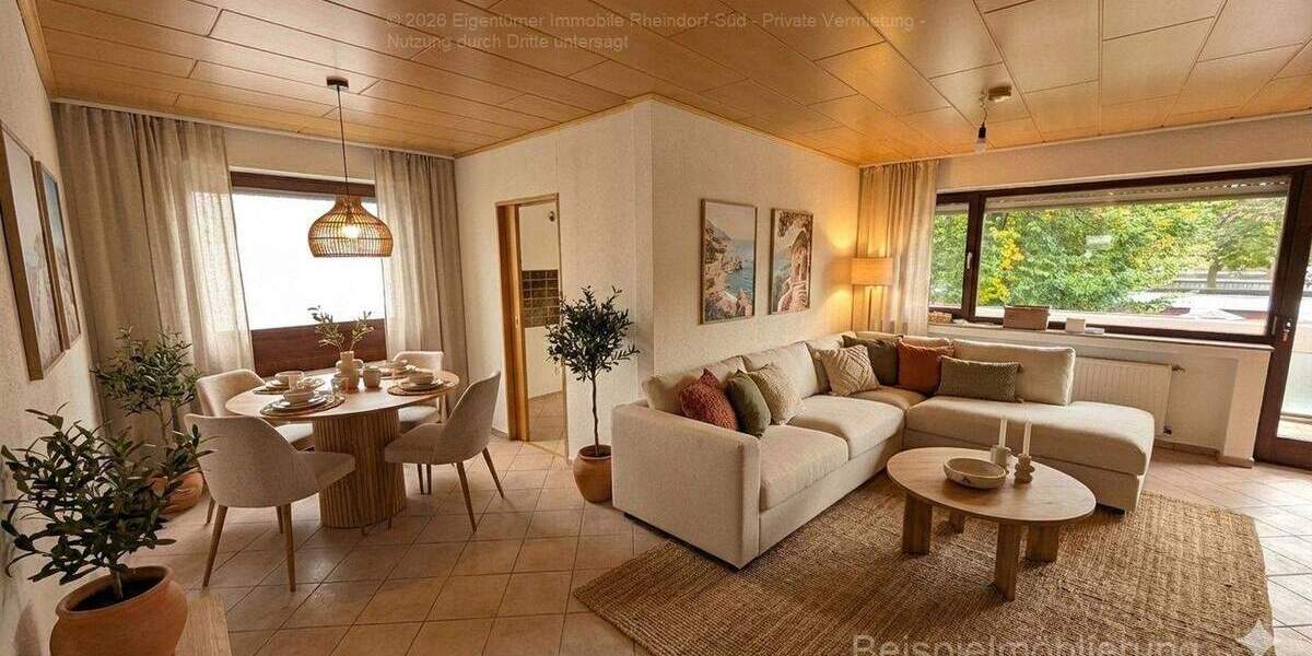 Etagenwohnung Leverkusen Rheindorf - 3 Zimmer, 75 m&sup2;, 940&euro; | Angebot:25261315