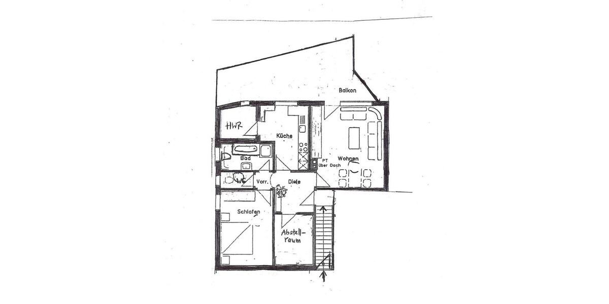 Etagenwohnung Oberstenfeld - 2 Zimmer, 83 m&sup2;, 690&euro; | Angebot:24767104