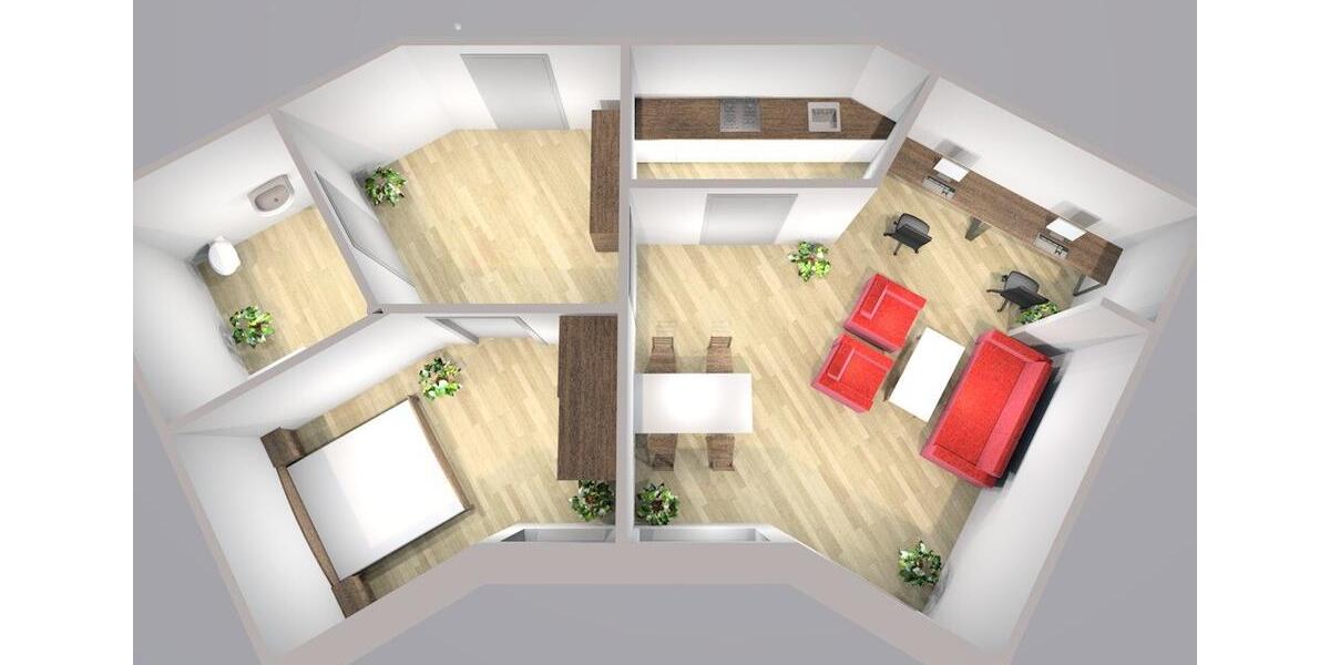 Etagenwohnung Sande - 2 Zimmer, 58 m&sup2;, 650&euro; | Angebot:24565122