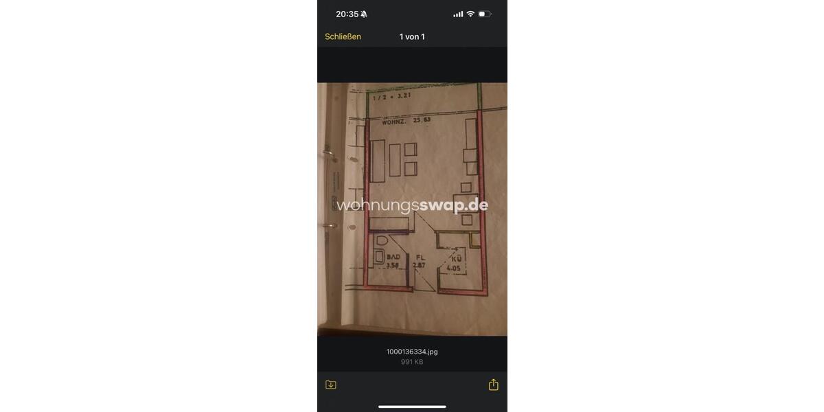 Etagenwohnung München Moosach - 1 Zimmer, 40 m&sup2;, 800&euro; | Angebot:26341263