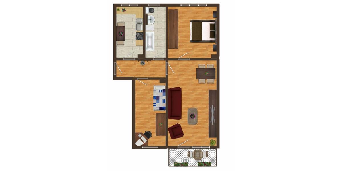 Etagenwohnung Prenzlau - 3 Zimmer, 61 m&sup2;, 430&euro; | Angebot:26337477