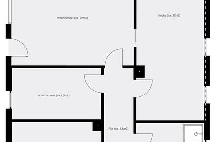 90m2 Erdgeschosswohnung mit Garten zimmer