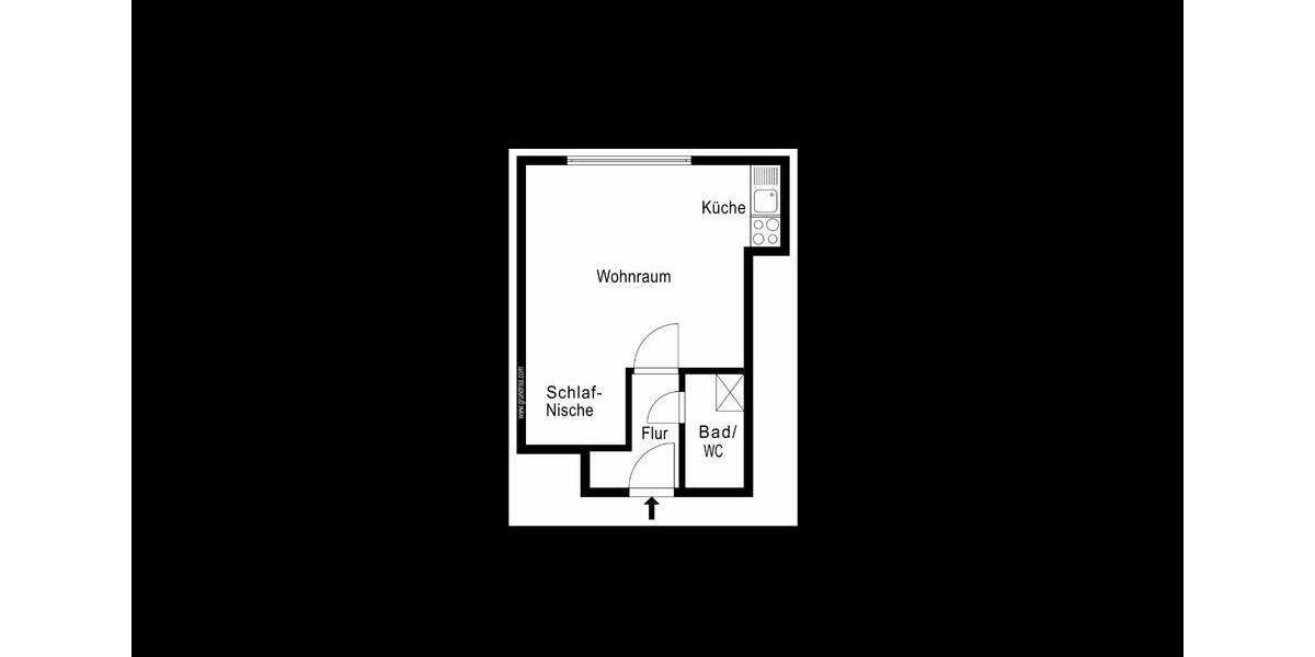 Etagenwohnung München Thalkirchen-Obersendling-Forstenried-Fürstenried-S - 1 Zimmer, 30 m&sup2;, 1.060&euro; | Angebot:26704314