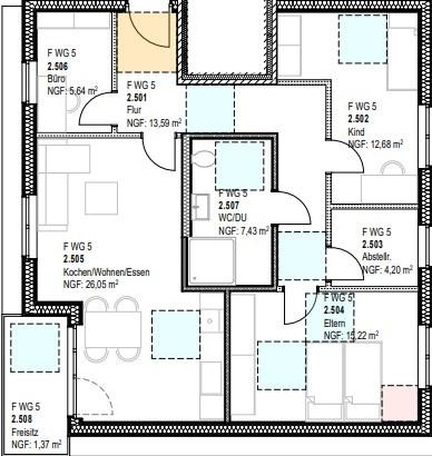 Etagenwohnung Lotte - 4 Zimmer, 86 m&sup2;, 1.204&euro; | Angebot:26490880