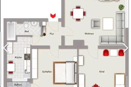 Frisch renovierte 3 Zimmer Wohnung