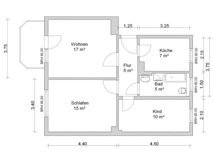 Top-sanierte 3-Raum-Wohnung in schöner Lage