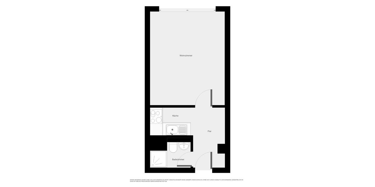 Erdgeschoßwohnung Brandenburg an der Havel - 1 Zimmer, 24 m&sup2;, 266&euro; | Angebot:26249126