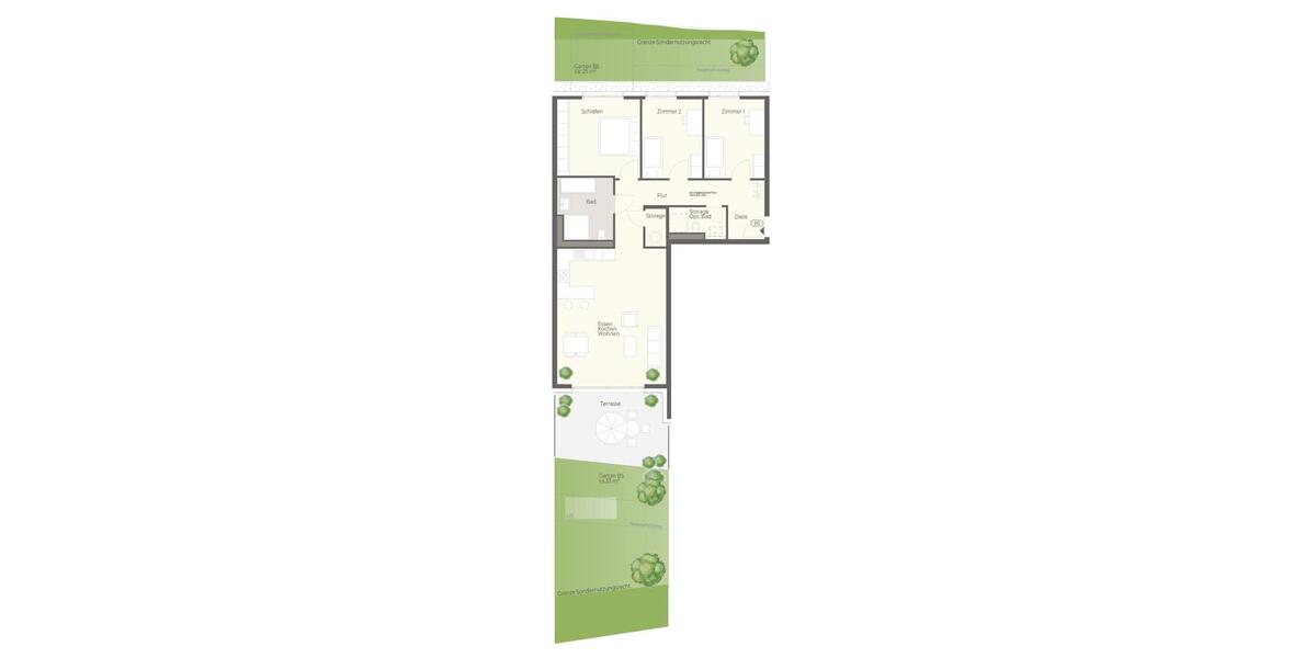 Terrassenwohnung Öhringen - 4.5 Zimmer, 109 m&sup2;, 1.621&euro; | Angebot:23782521