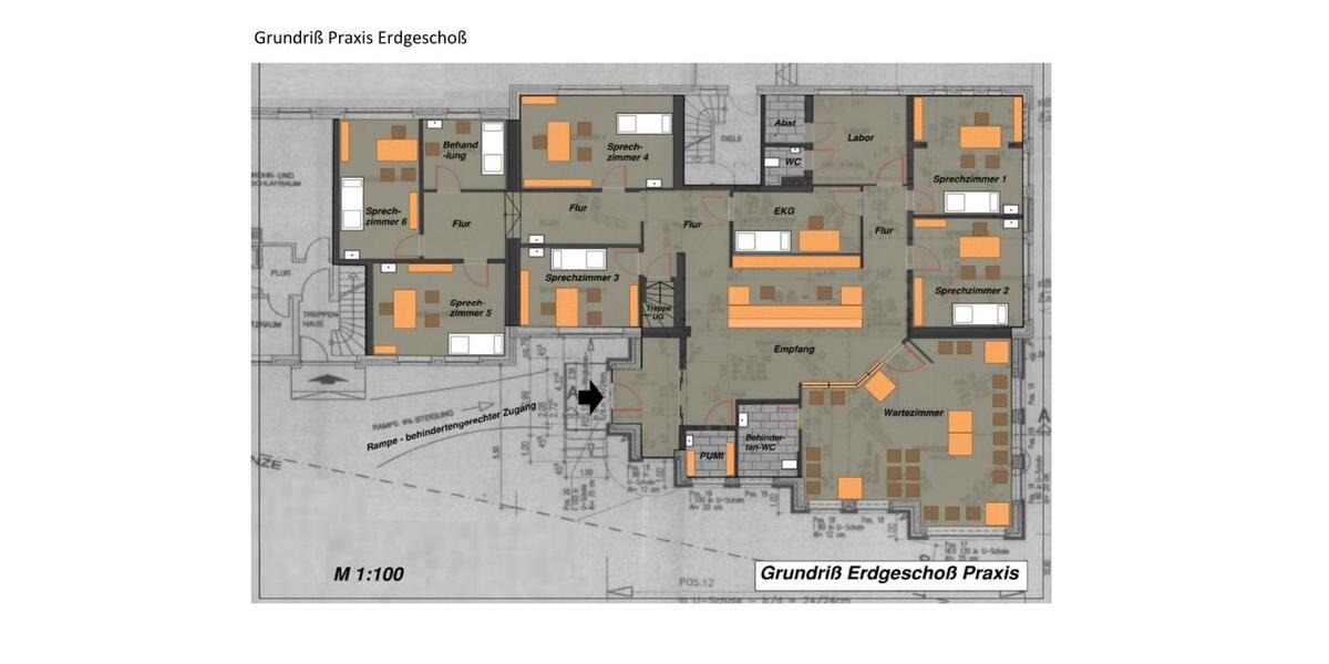 Medizinische Gemeinschaftspraxis in zentraler Lage in Hammah zimmer