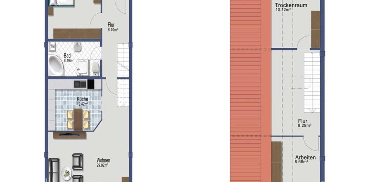 Maisonettenwohnung Hagenburg - 3 Zimmer, 114 m&sup2;, 900&euro; | Angebot:26531326