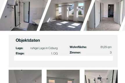 Wohnung Coburg Neuses bei Coburg - 3 Zimmer, 81 m&sup2;, 685&euro; | Angebot:25273843
