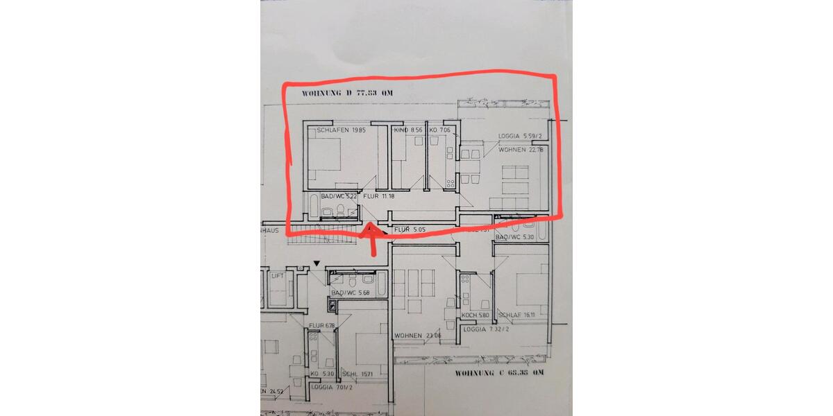 Etagenwohnung Burgkirchen an der Alz - 3 Zimmer, 78 m&sup2;, 663&euro; | Angebot:25543012