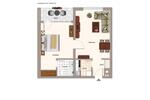 Etagenwohnung Bad Füssing - 2 Zimmer, 50 m&sup2;, 450&euro; | Angebot:26547203
