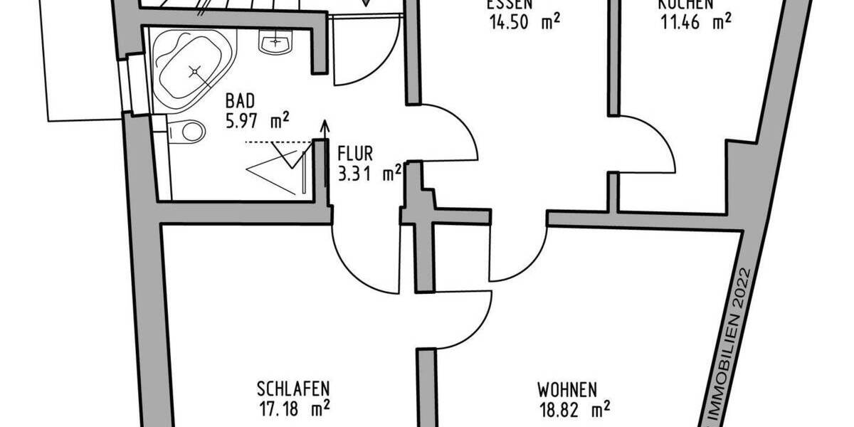 Etagenwohnung Ingolstadt - 2 Zimmer, 71 m&sup2;, 900&euro; | Angebot:26116941