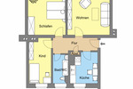 Etagenwohnung Dessau-Roßlau Roßlau - 3 Zimmer, 64 m&sup2;, 325&euro; | Angebot:26741632