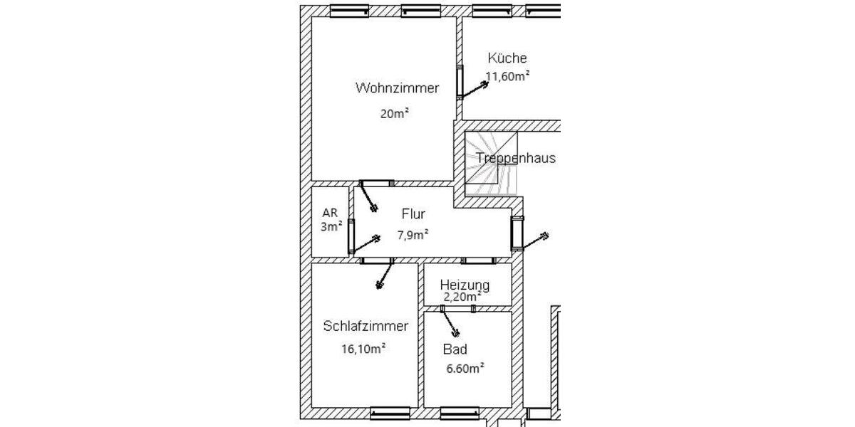 Etagenwohnung Grimma - 2 Zimmer, 65 m&sup2;, 510&euro; | Angebot:26365786