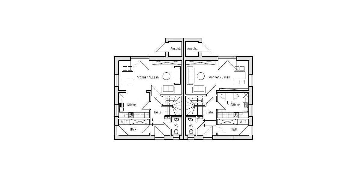 Doppelhaushälfte Apen / Augustfehn Vreschen-Bokel - 4 Zimmer, 89 m&sup2;, 1.040&euro; | Angebot:26758924