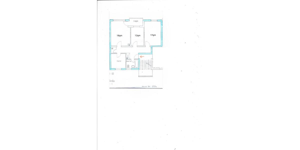 Etagenwohnung Nürnberg Hasenbuck - 3 Zimmer, 74 m&sup2;, 1.200&euro; | Angebot:26706076