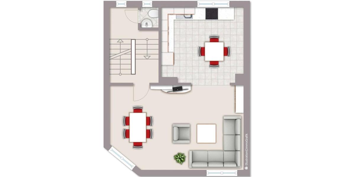 Einfamilienhaus Mönchengladbach Süd - 4 Zimmer, 104 m&sup2;, 1.150&euro; | Angebot:25322646