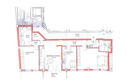 Wohnung Nürnberg Gibitzenhof - 3 Zimmer, 102 m&sup2;, 1.300&euro; | Angebot:26582315