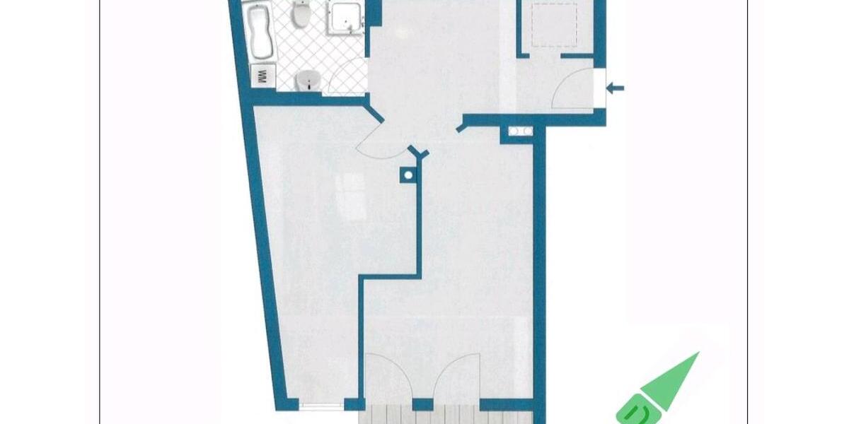 Etagenwohnung Rosenheim Innenstadt - 2 Zimmer, 66 m&sup2;, 850&euro; | Angebot:26291889