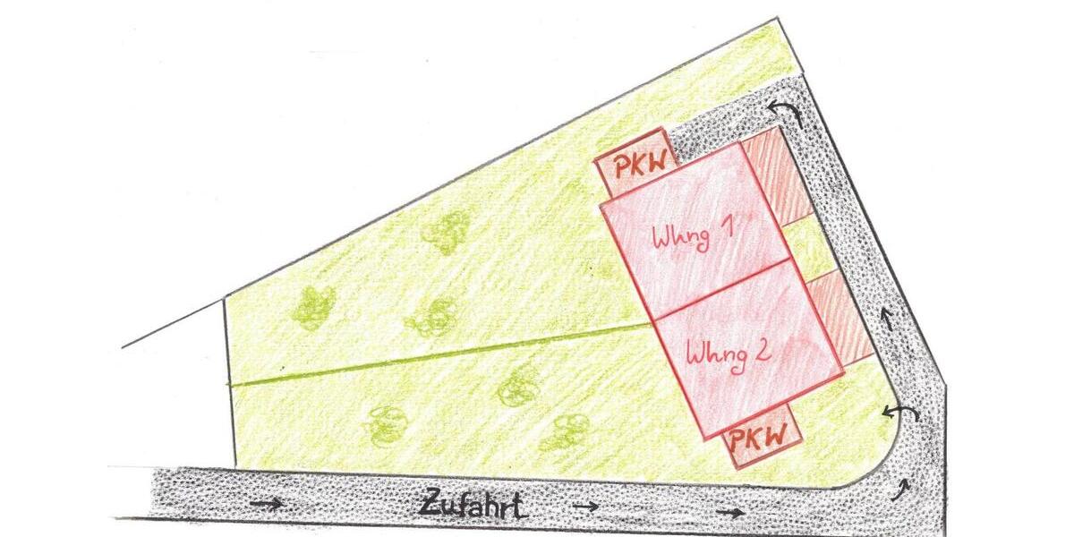 Doppelhaushälfte ebenerdig + Garten und 2 Stellplätze Erstbezug 3 zimmer
