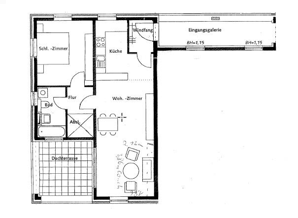 Etagenwohnung Bocholt - 2 Zimmer, 69 m&sup2;, 679&euro; | Angebot:26677817